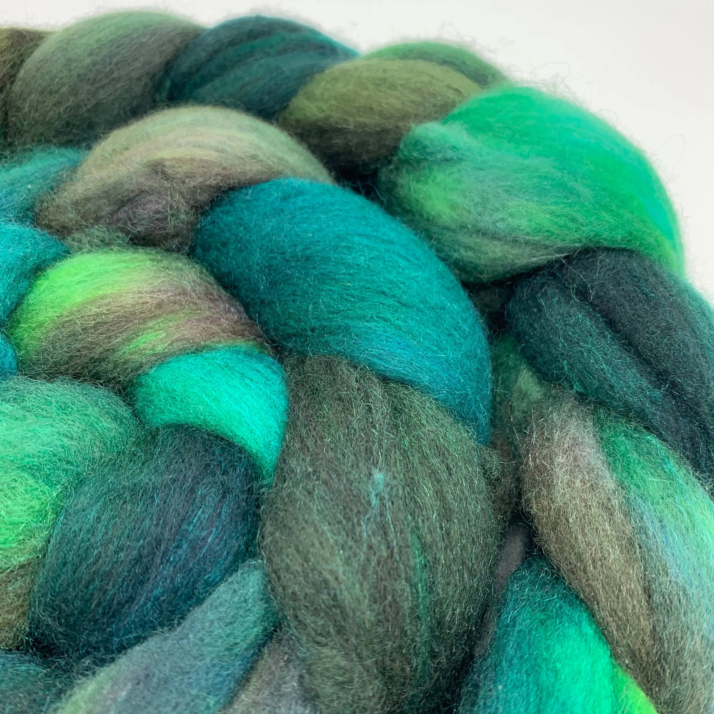 Laurelhurst Roving 4oz: Sound ~ Superfine Merino, Silk, Yak