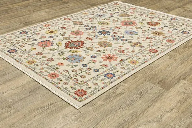 Lucca 93W Ivory Rug