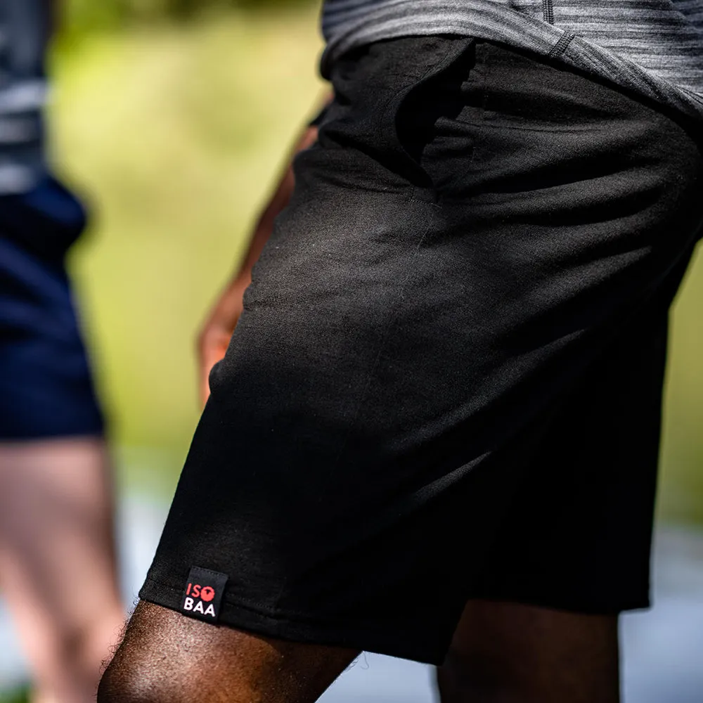 Mens Merino 200 Shorts (Black)
