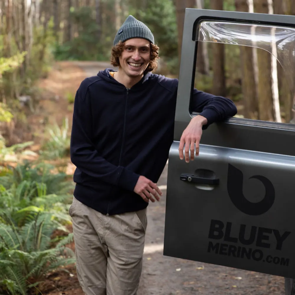 Men’s Tasmanian Merino 340 Ponte Full Zip Hoodie