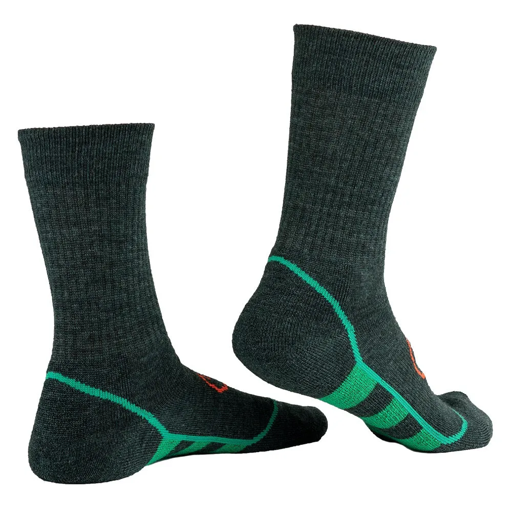 Merino Blend Hiking Socks (3 Pack - Forest/Green)