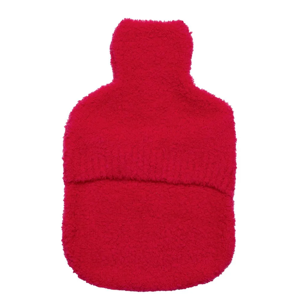 Merino Wool Boucle Hot Water Bottle Pink