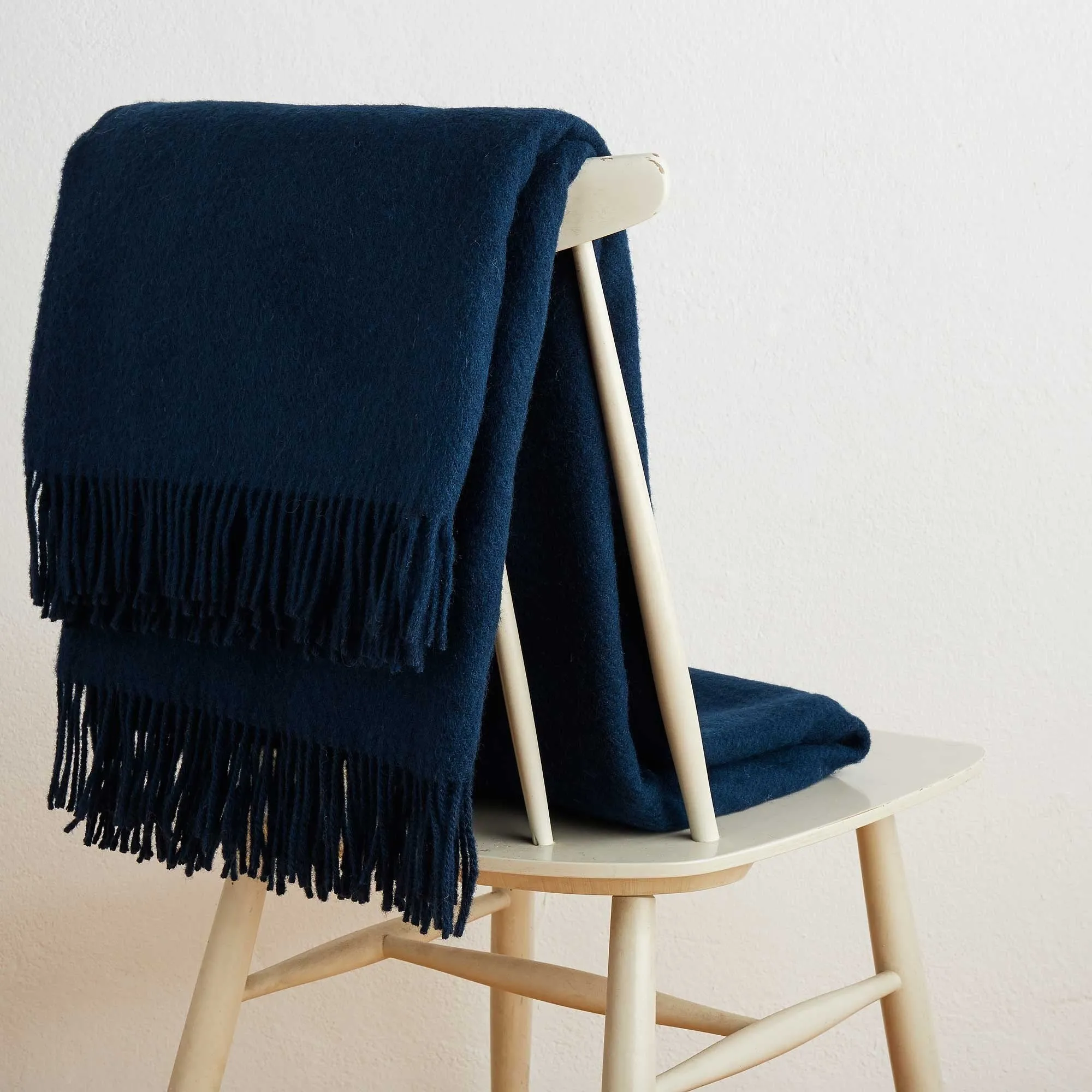 Miramar Wool Blanket [Dark blue]