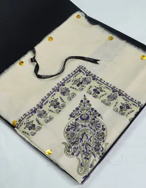 Mussar Rumaal Large Naqsha White RL00401