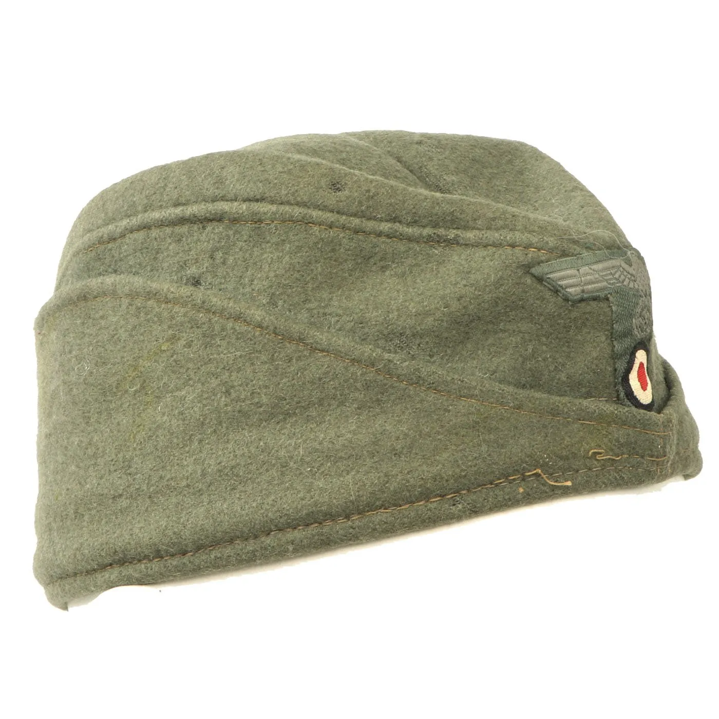 Original German WWII Heer Army EM-NCO Wool Prewar Czech Overseas Cap - size 53