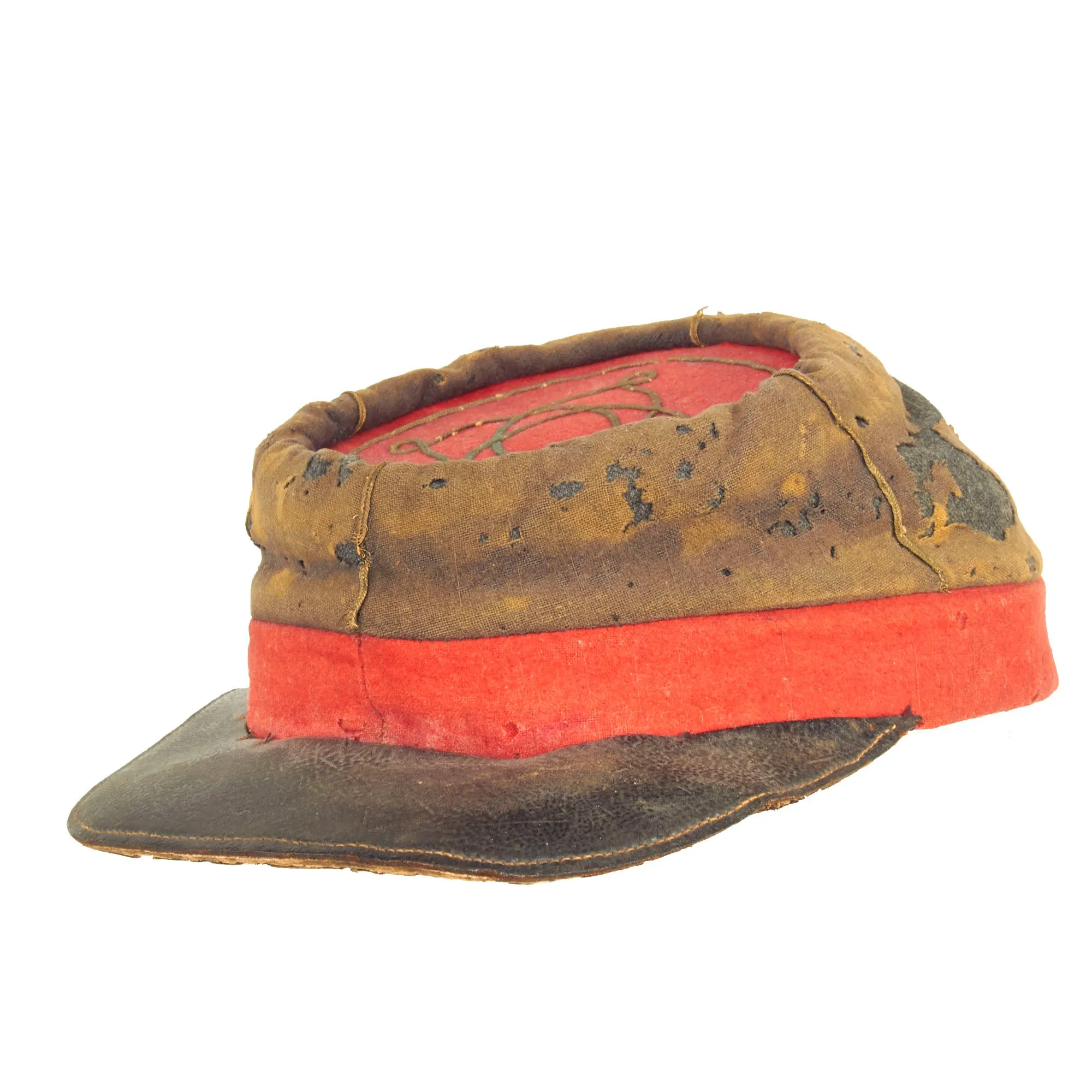 Original U.S. Civil War Confederate Richmond Virginia Depot Artillery Officer’s Kepi