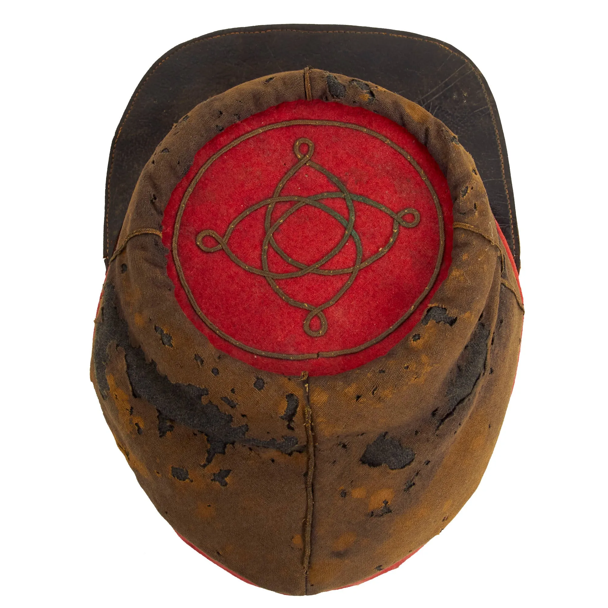 Original U.S. Civil War Confederate Richmond Virginia Depot Artillery Officer’s Kepi