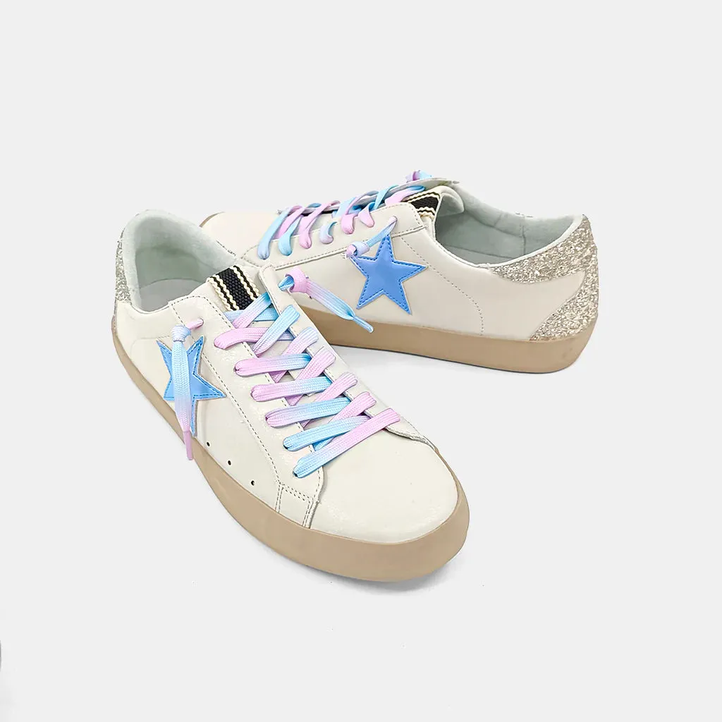 Paula Metallic Blue Sneaker