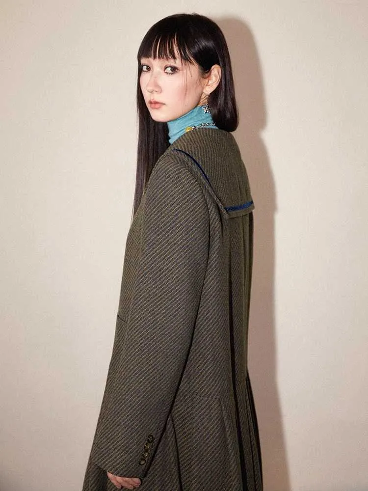 Retro loose wool dress【s0000010706】