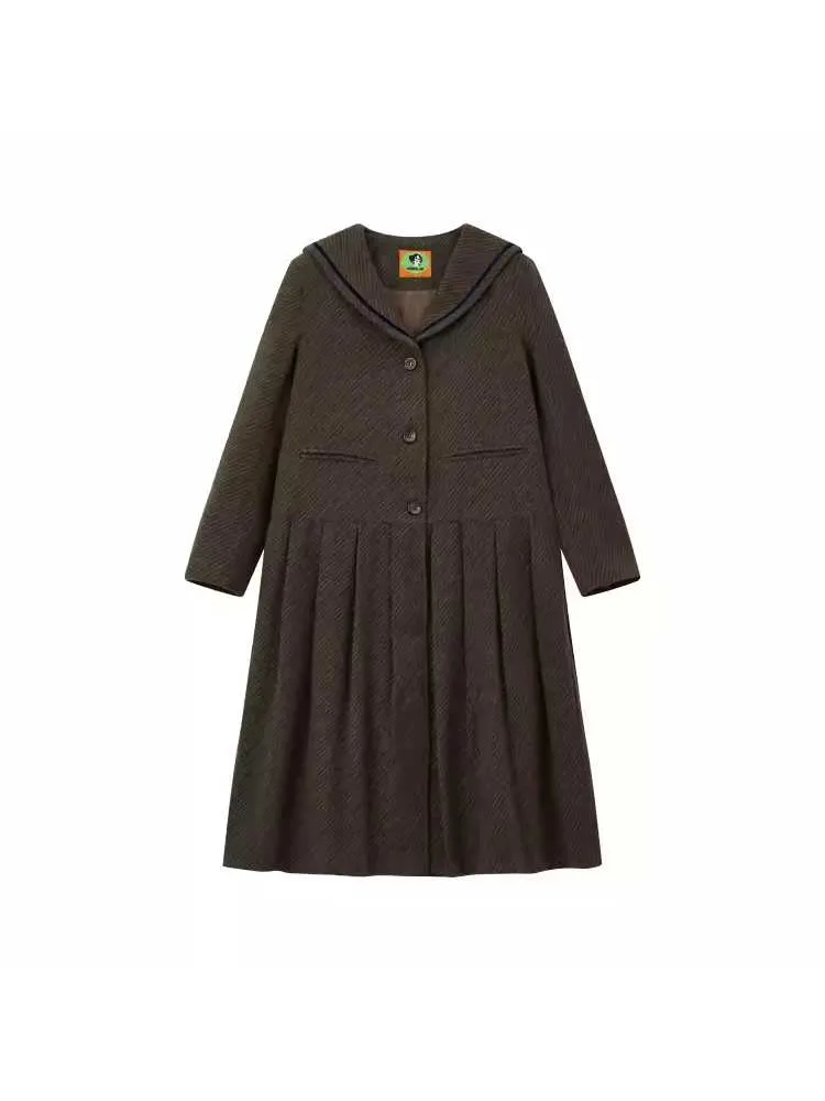 Retro loose wool dress【s0000010706】