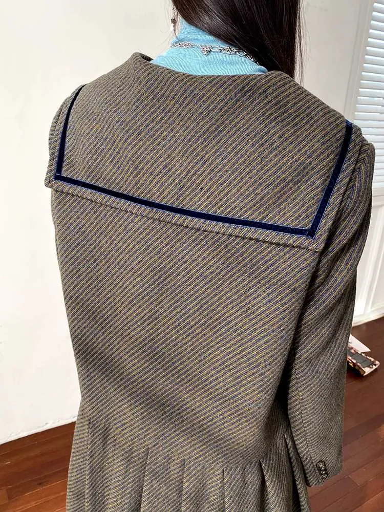 Retro loose wool dress【s0000010706】