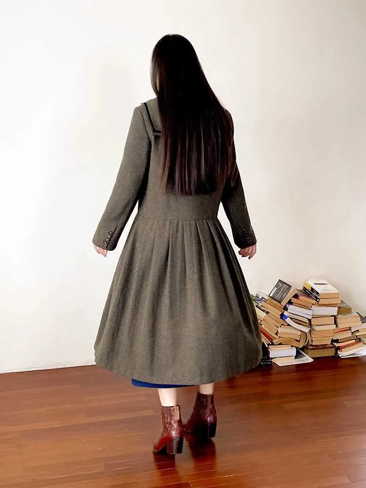 Retro loose wool dress【s0000010706】