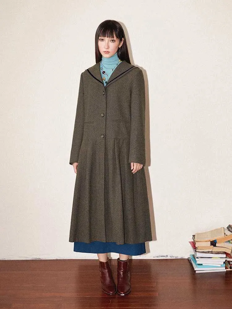 Retro loose wool dress【s0000010706】