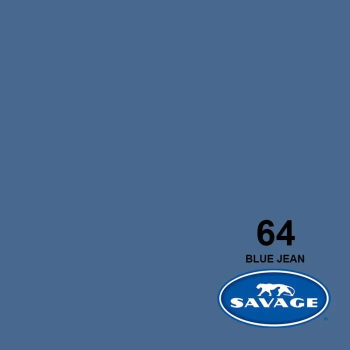 Savage Seamless Paper 7'- Blue Jean #64