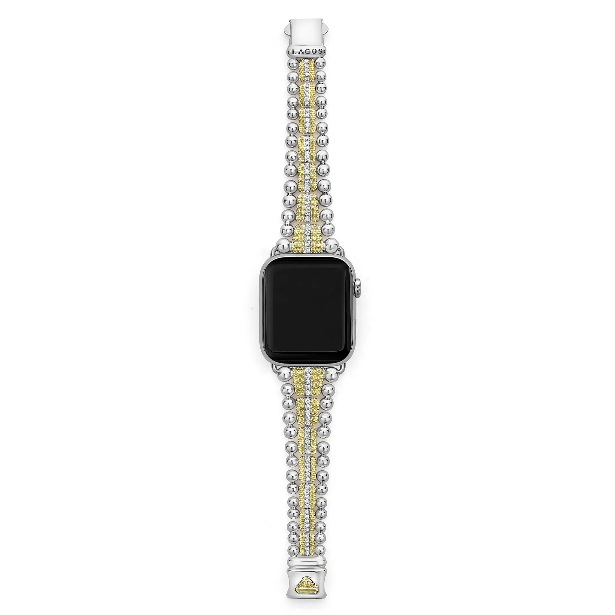 Smart Caviar 18K Gold and Diamond Caviar Beaded Watch Bracelet-42-49mm