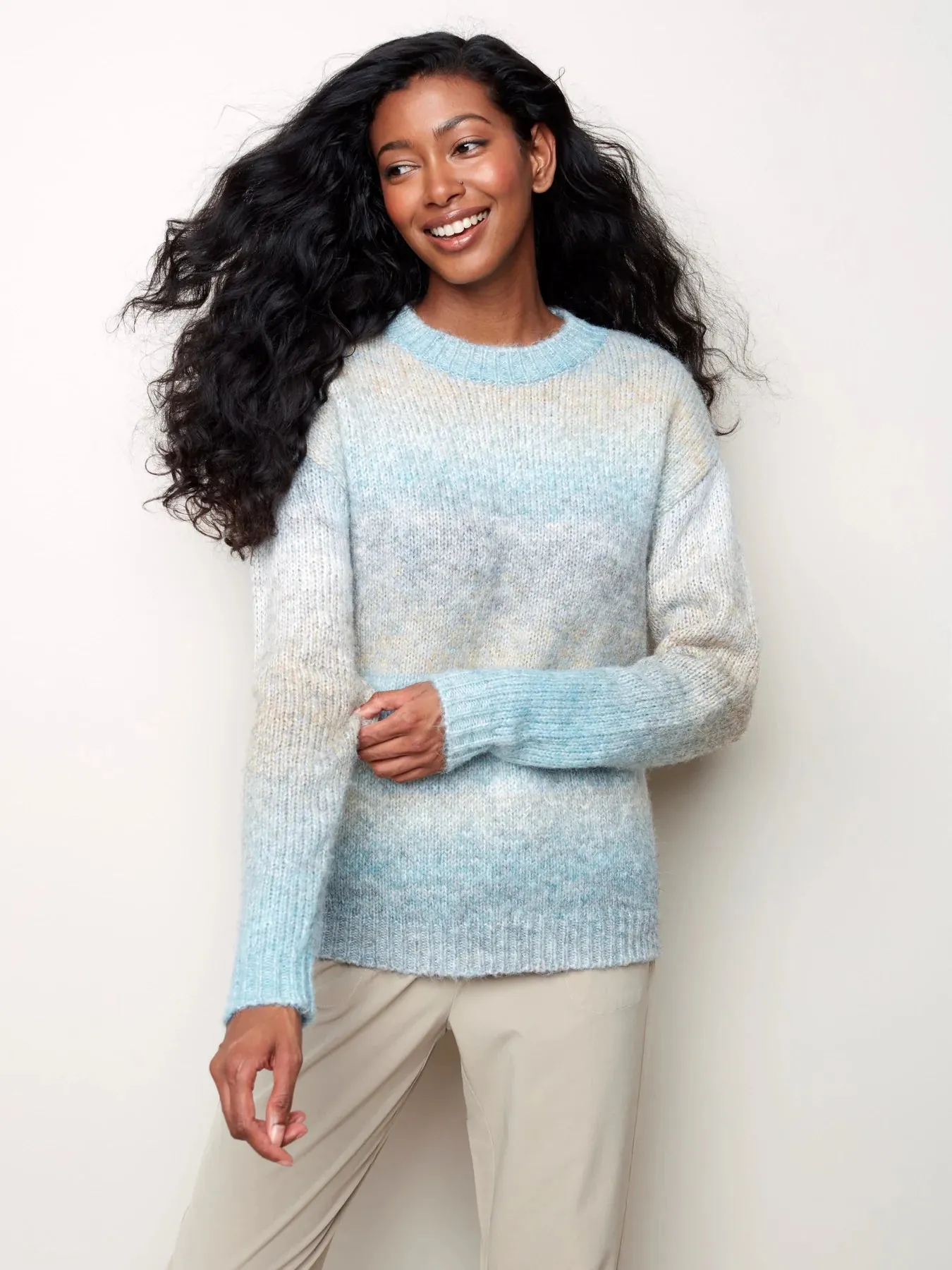 SPACE DYE PULLOVER