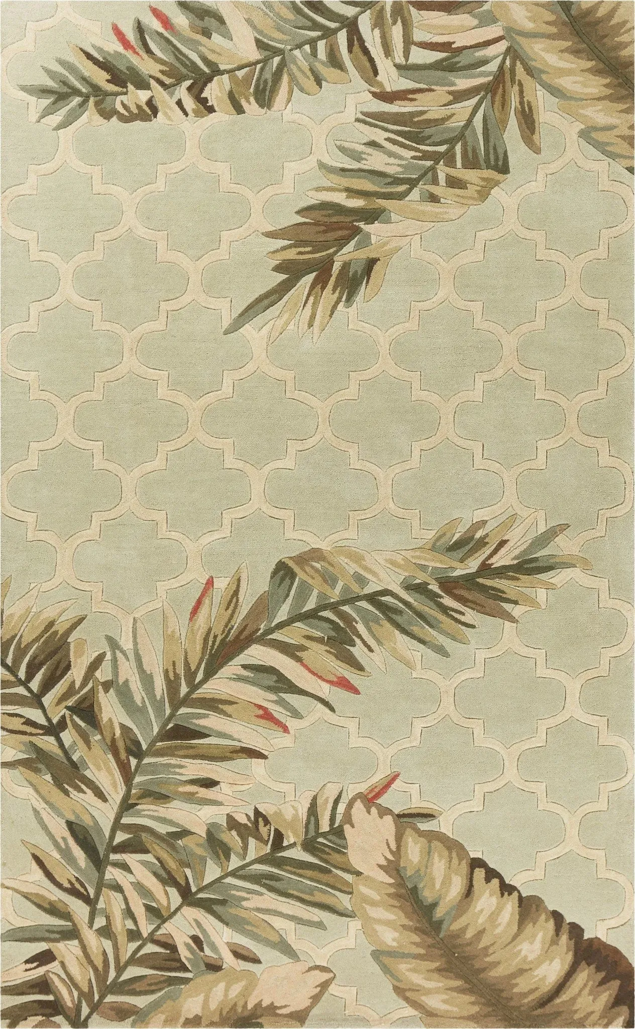 Sparta 3153 Tropical Mosaic Sage Rug