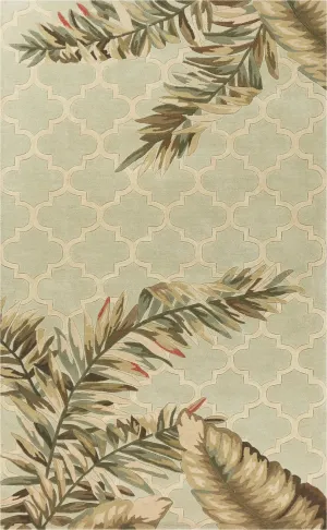 Sparta 3153 Tropical Mosaic Sage Rug