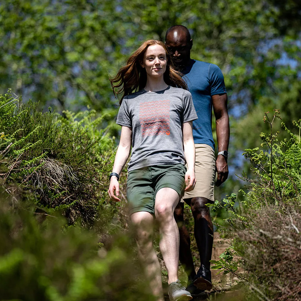 Womens Merino 150 Odd One Out Tee (Charcoal)