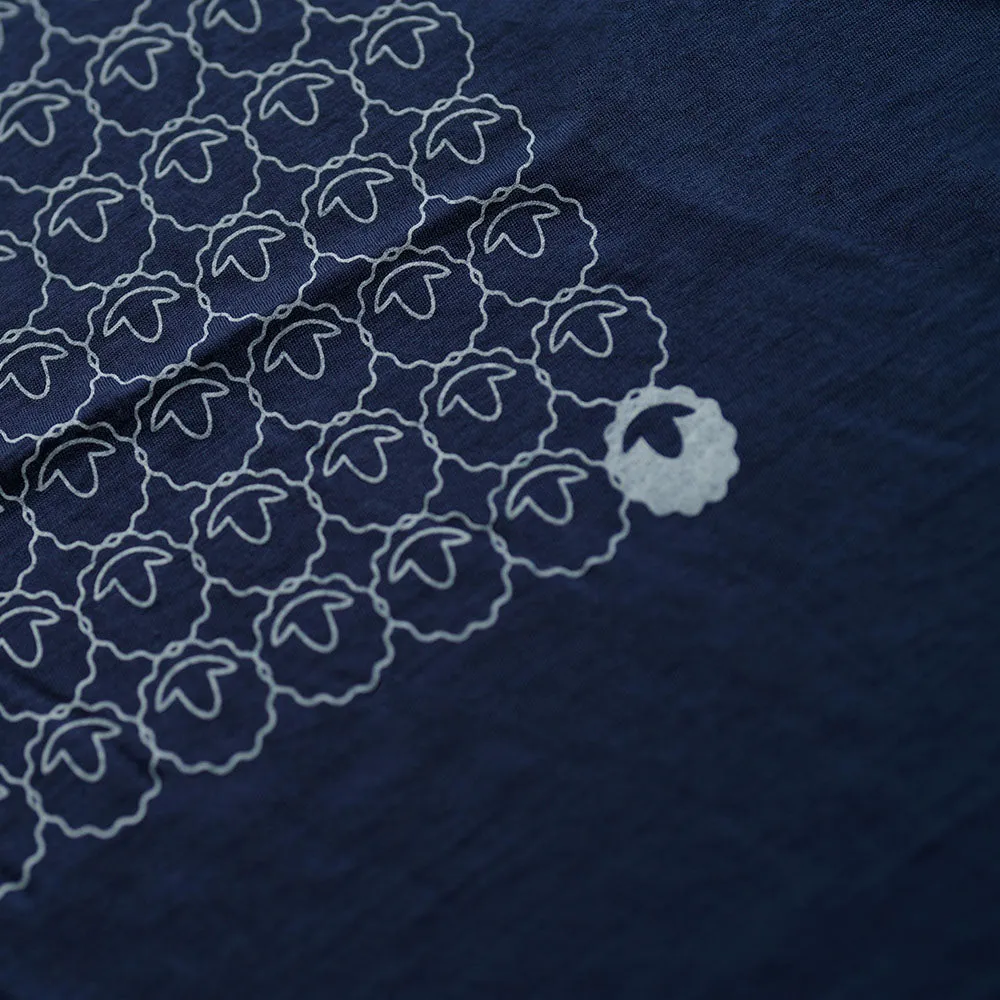 Womens Merino 150 Odd One Out Tee (Navy/Sky)