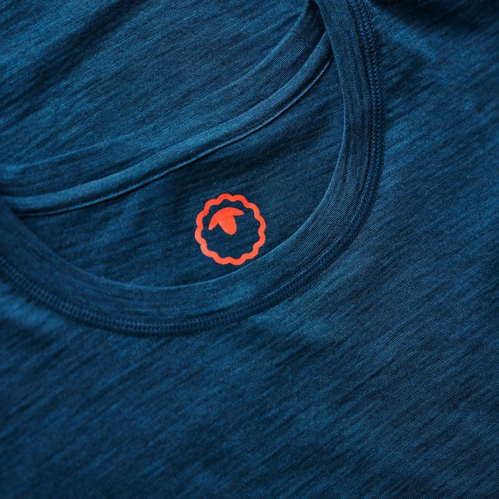 Womens Merino 150 Roll Sleeve Tee (Petrol)