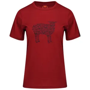 Womens Merino 150 Sheep Tee (Red)