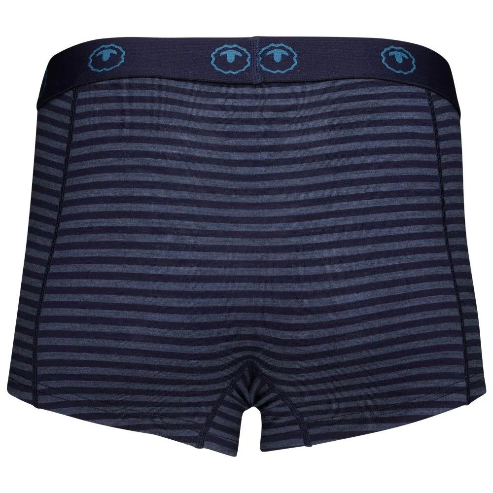 Womens Merino 180 Hipster Shorts (Mini Stripe Navy/Denim)