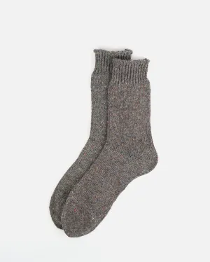 Wool Nep Socks / Gray