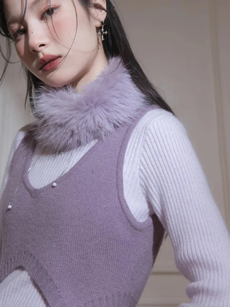Wool three-piece dress【s0000005843】