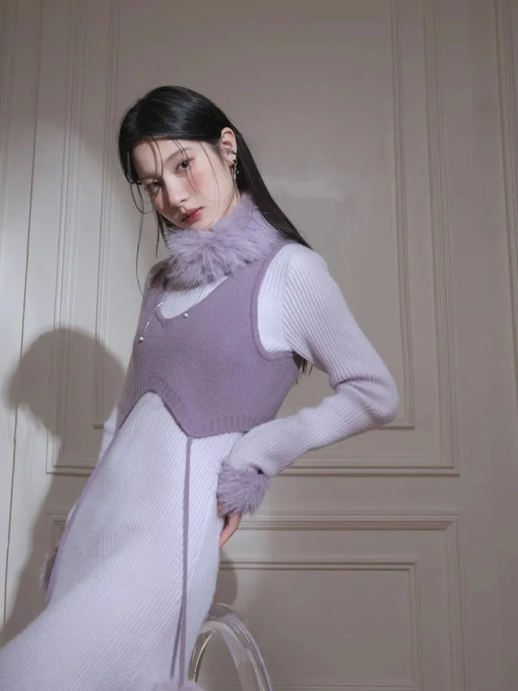 Wool three-piece dress【s0000005843】