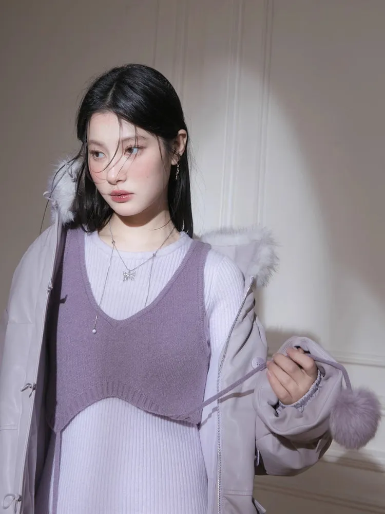 Wool three-piece dress【s0000005843】